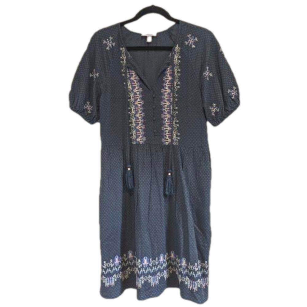 Knox Rose Embroidered Dress Size S